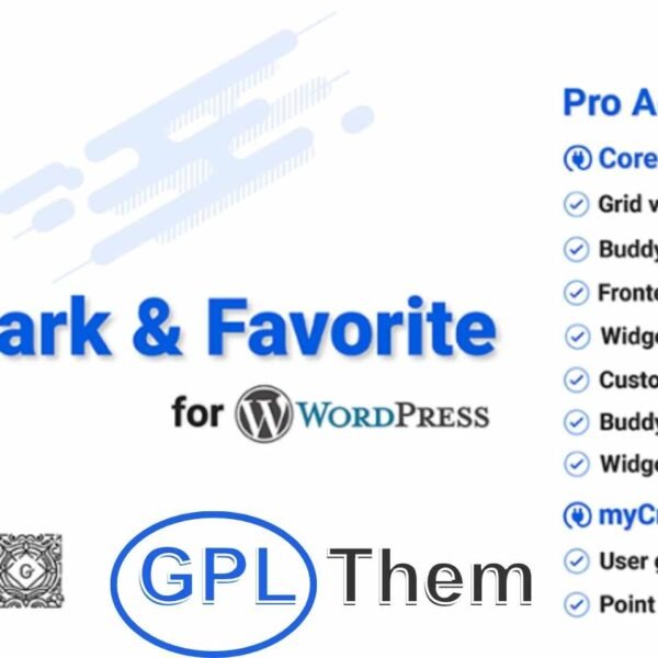 CBX Bookmark & Favorite Pro – WordPress Plugin CBX Bookmark & Favorite Pro is an innovative WordPress plugin that allows logged-in users to create both public and private bookmarks. Inspired by YouTube’s playlist system, it features global categories, single-click fast bookmarks, and more.