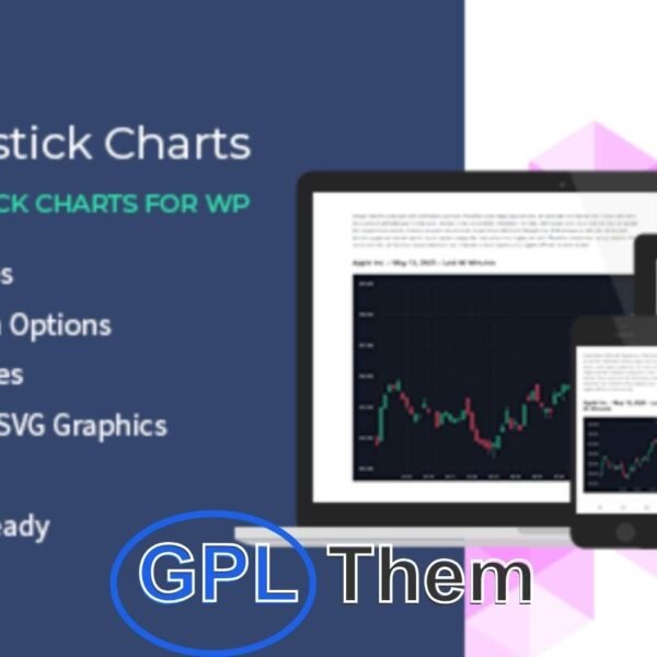 Candlestick Charts – WordPress Plugin The Candlestick Charts WordPress plugin lets you create unlimited, fully customizable candlestick charts for your website. Whether you’re displaying stock market trends, cryptocurrency prices, or financial data, this tool offers extensive customization options to design charts that perfectly match your needs.