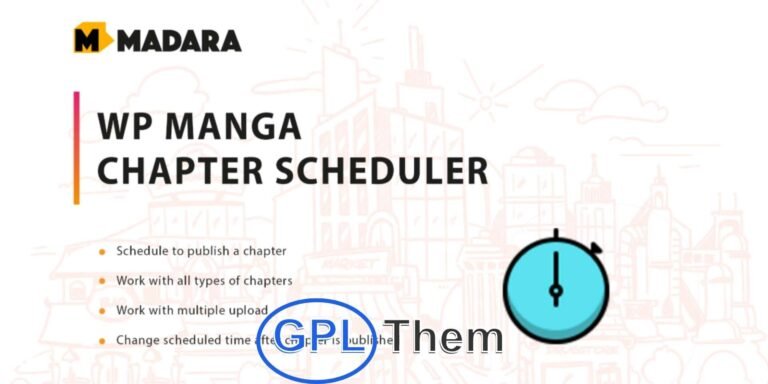 WP Manga – Chapter Scheduler Add-on The WP Manga Chapter Scheduler add-on makes it easy to plan and automate your manga chapter releases. Upload single or multiple chapters at once and set specific publish dates for future releases. Perfect for managing consistent content updates, this tool ensures your readers always have fresh chapters on schedule.