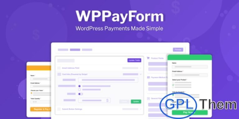 WPPayForm Pro – Simple & Secure WordPress Payments Boost your website’s conversion rate effortlessly with WPPayForm Pro – the easiest way to accept online payments in WordPress. This powerful plugin integrates seamlessly with PayPal and Stripe, allowing you to process transactions in seconds while ensuring top-level security.
