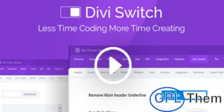AGS – Divi Switch AGS Divi Switch is the ultimate plugin for customizing your Divi website with ease. Effortlessly adjust layouts, styles, and performance settings to make your site look and function exactly how you envision. Perfect for designers, developers, and Divi enthusiasts, this powerful plugin puts full control of your website’s design and functionality at your fingertips.