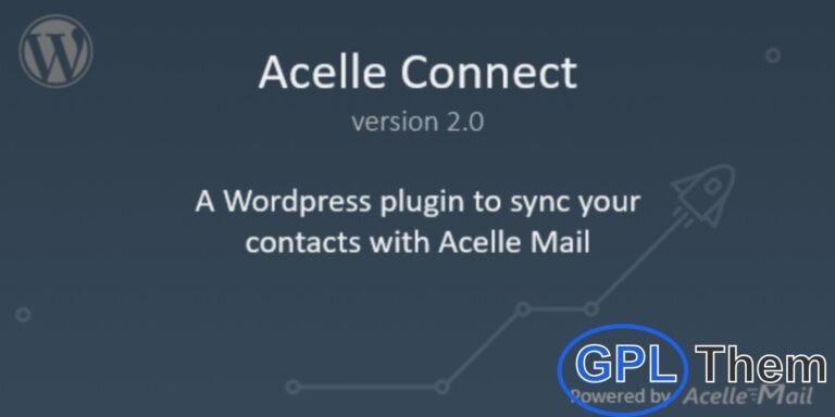 Acelle Connect – WordPress Plugin for AcelleMail Acelle Connect is a WordPress plugin that seamlessly synchronizes your WordPress contacts with your AcelleMail mailing lists. Keep your subscribers up-to-date, automate email list management, and ensure smooth integration between your website and AcelleMail for effective email marketing campaigns.