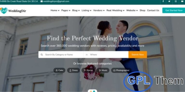 WeddingDir – Couple Website The WeddingDir Couple Website plugin enables couples to easily create and showcase their own personalized wedding website. Share your story, photos, and important details publicly in a stylish and user-friendly format.