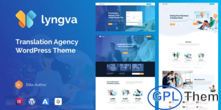 Lyngva – Translation Agency WordPress Theme Lyngva is a professional WordPress theme designed specifically for translation agencies and language service providers. Powered by the Aheto plugin, it comes with niche functionalities and pre-built blocks to make website creation simple and efficient.