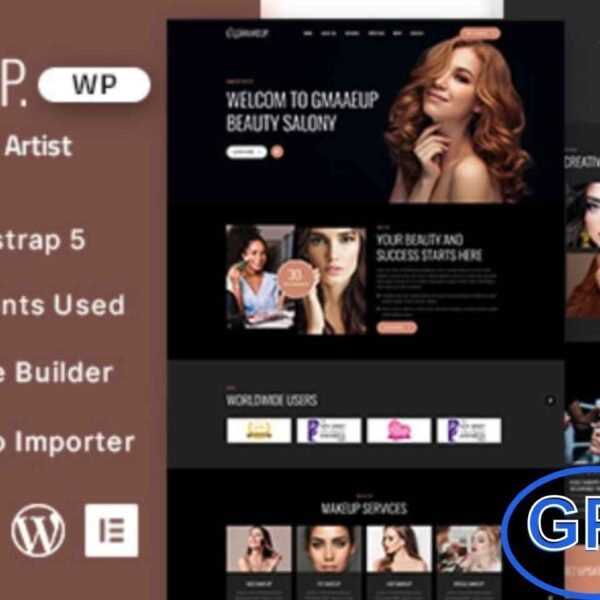 Gmaakeup – Makeup Artist & Beauty WordPress Theme Gmaakeup is a modern and elegant WordPress theme designed for makeup artists, beauty salons, hairdressers, lash studios, manicure services, and modeling agencies.
