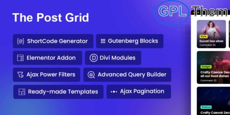 Grid Blog Layout – WordPress Plugin The Advanced Grid Blog Layout is a powerful add-on for the Blog Layout Design WordPress plugin, designed to enhance and customize your blog’s grid layout. It offers advanced features to optimize the visual presentation of your posts, ensuring a clean, modern, and engaging design.