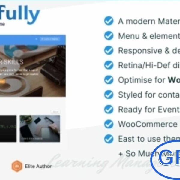 Skillfully – Learning Management System WordPress Theme Skillfully is a powerful LMS WordPress theme designed to create professional online learning platforms. With this theme, you can build a marketplace for online courses, sell lessons, or establish a full-fledged academy by recruiting expert tutors.