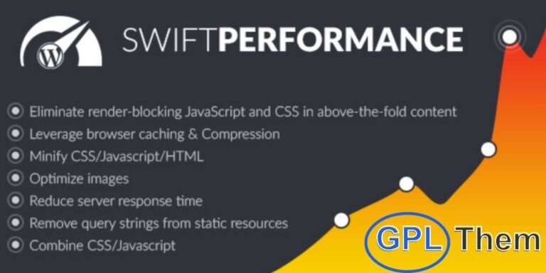 Swift Performance Premium – Speed Up Your WordPress Site Instantly Swift Performance Premium is a powerful WordPress optimization plugin designed to dramatically boost your site’s loading speed. It features an intelligent caching system that supports dynamic pages, AJAX requests, and advanced exclusion rules based on URL, page, or content.