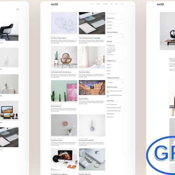 Alio v2.7 – Minimal Portfolio WordPress Theme