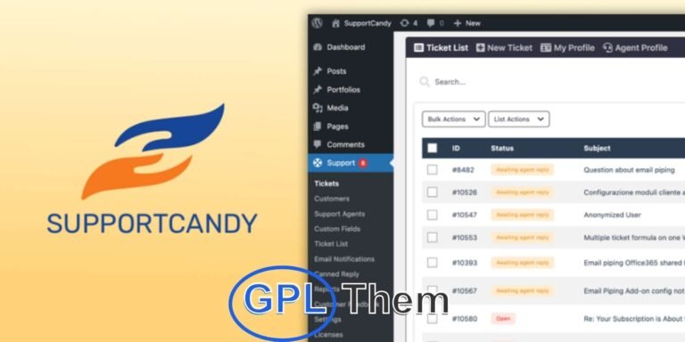 SupportCandy – AgentGroups Add-on for Smarter Ticket Management SupportCandy AgentGroups lets you create and manage groups of support agents, allowing you to assign tickets to a group instead of an individual. Any agent within the group can access, manage, and respond to tickets, ensuring faster and more flexible customer support.
