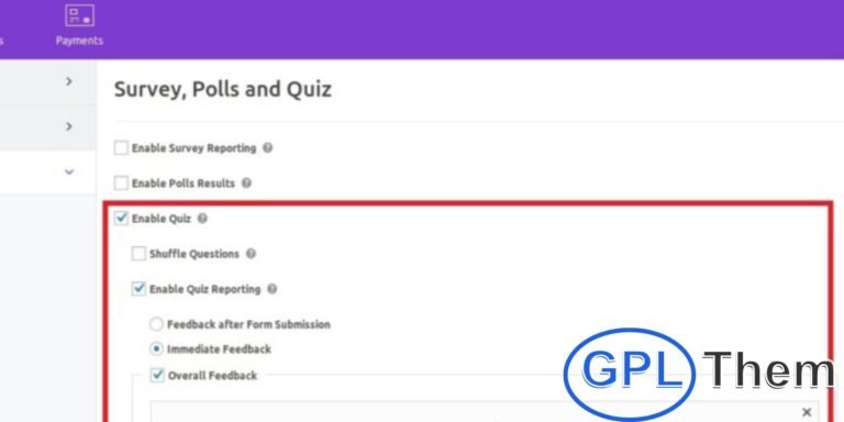 Everest Forms – Surveys, Polls & Quizzes Add-on Enhance your WordPress forms with the Surveys, Polls, and Quizzes Add-on for Everest Forms. Create interactive and visually appealing forms effortlessly using a simple drag-and-drop builder.