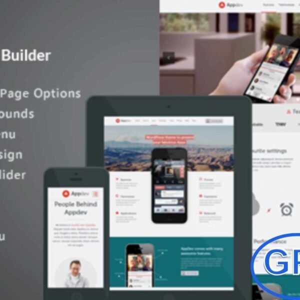 Appdev – Mobile App Showcase WordPress Theme Appdev is a premium one-page WordPress theme designed specifically for mobile app developers and marketers. Ideal for showcasing iPhone, iPad (iOS), or Android apps, this theme is built on a clean and modular framework that ensures flexibility and performance.