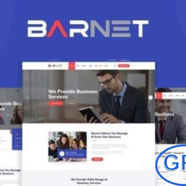 Barnet – Business Consulting & Coaching WordPress Theme Barnet is a premium WordPress theme designed for business consulting, corporate training, and professional coaching websites. With its modern and flexible design, it is ideal for consultants, mentors, trainers, and corporate firms looking to build a strong digital presence.