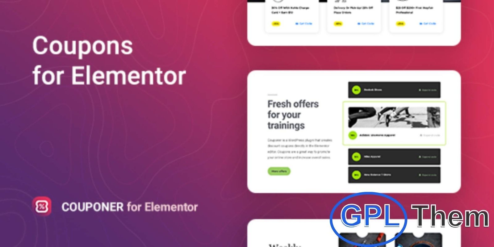 Couponer – Discount Coupons for Elementor Couponer – Discount Coupons for Elementor Couponer is a powerful WordPress plugin that lets you create stunning discount coupons directly within the Elementor editor. Perfect for boosting sales and attracting customers, it enables you to showcase exclusive offers, deals, and promotions in a visually appealing way.