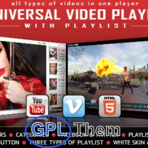 Universal Video Player – All-in-One WordPress Video Plugin Universal Video Player is a powerful and responsive WordPress plugin that supports YouTube, Vimeo, and self-hosted videos seamlessly. Built with HTML5, this plugin ensures compatibility across all modern browsers and mobile devices for a smooth viewing experience.