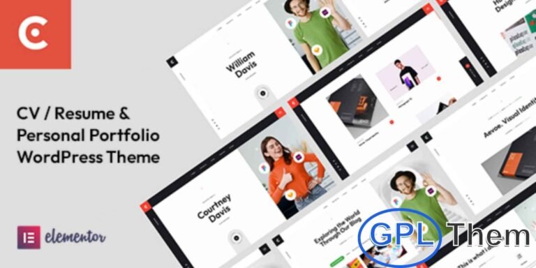 Courtney – Personal Portfolio WordPress Theme Courtney is a modern and responsive WordPress theme designed for personal portfolios. Perfect for freelancers, designers, photographers, and creative professionals, this theme allows you to showcase your work, projects, and achievements in a stylish and professional way.