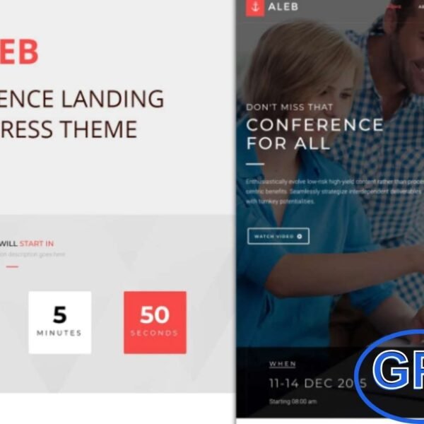 Aleb – Event & Conference One-Page WordPress Theme Aleb is a modern one-page WordPress theme crafted for events, conferences, seminars, and workshops. Built with the powerful Visual Composer plugin, it allows you to create any layout you want with simple drag-and-drop functionality—no coding required.