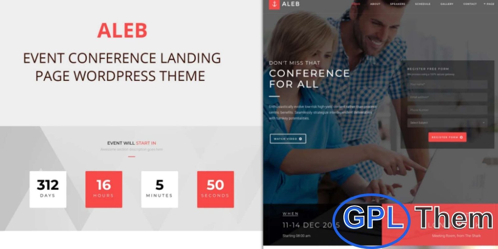 Aleb – Event Conference Onepage WordPress Theme Aleb – Event & Conference One-Page WordPress Theme Aleb is a modern one-page WordPress theme crafted for events, conferences, seminars, and workshops. Built with the powerful Visual Composer plugin, it allows you to create any layout you want with simple drag-and-drop functionality—no coding required.