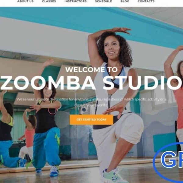 Zoomba – Dance Studio WordPress Theme Zoomba is a vibrant and modern WordPress theme designed for dance studios, fitness centers, and sports websites. Built with the latest Material Design trends, this theme features a dynamic and eye-catching layout that highlights class schedules, instructor profiles, and key studio information.