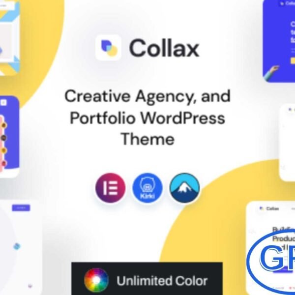 Collax – Creative Agency WordPress Theme Collax is a stylish and modern WordPress theme designed for creative agencies, startups, and professionals. It comes with 8 beautifully crafted pre-built homepage layouts and a variety of inner pages including services, portfolios, team, testimonials, and multiple blog styles.