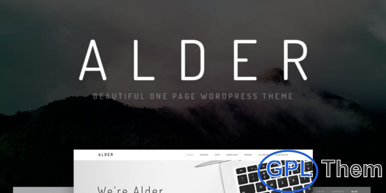 Alder – Modern OnePage WordPress Theme Alder – Modern One-Page WordPress Theme Alder is a sleek and modern one-page WordPress theme designed with a clean, minimal style and powerful features. Packed with premium plugins worth $138 (licenses not included), it offers endless customization possibilities to create a website that truly reflects your brand.