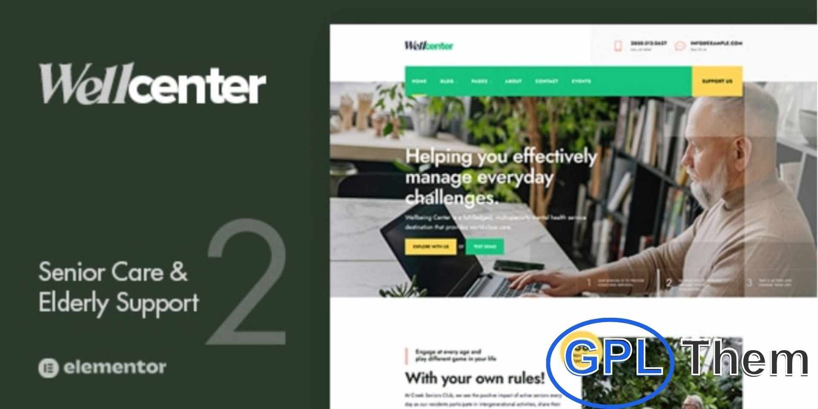 Wellcenter – Senior Care & Support WordPress Theme Wellcenter – Senior Care & Support WordPress Theme Wellcenter is a warm, elegant, and fully responsive WordPress theme crafted for senior care, elderly support, nursing homes, and donation-focused websites. Its user-friendly design makes it perfect for nonprofits, social agencies, fundraising campaigns, and community projects.