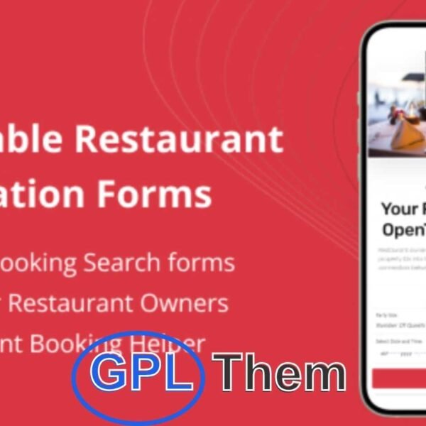 OpenTable – Restaurant Reservation Forms for Elementor Enhance your restaurant website with the OpenTable Reservation Forms for Elementor. This powerful plugin lets you create customizable and user-friendly reservation forms directly within the Elementor builder.