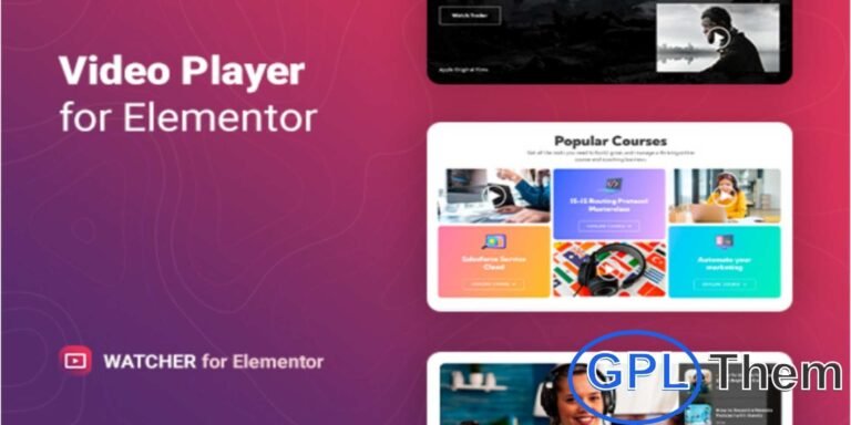 Watcher – Flexible Video Player for Elementor Watcher is a user-friendly WordPress plugin for Elementor that allows you to integrate a fully functional video player in just a few clicks. Ideal for product or service demonstrations, company introductions, testimonials, tutorials, infomercials, and more, it’s a powerful tool for boosting engagement.