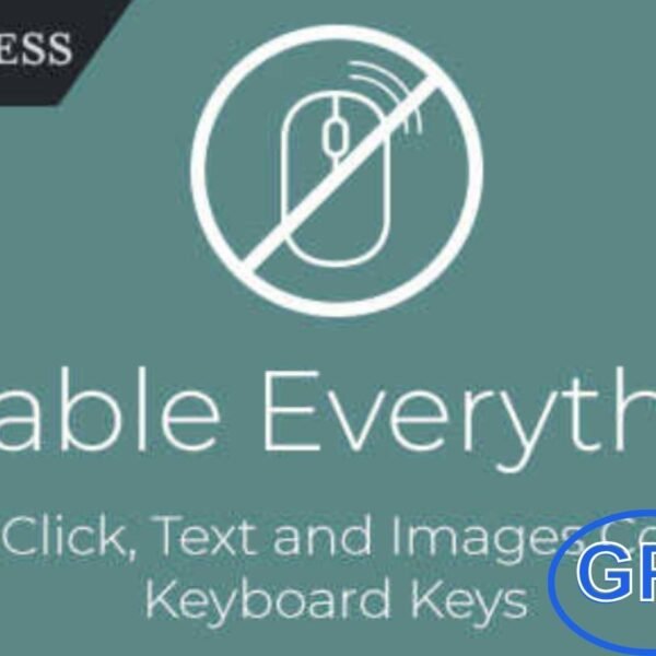 Disable Everything v1.0 – WordPress Plugin to Disable Right Click, Copying, Keyboard