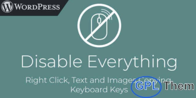 Disable Everything – WordPress Content Protection Plugin Disable Everything is a lightweight yet powerful WordPress plugin designed to protect your website content. With just a few clicks, you can block text and image copying, disable right-click, and restrict specific keyboard shortcuts.