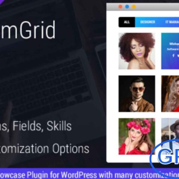 Team Grid – Team Member Showcase WordPress Plugin & Editor Team Grid is a highly customizable WordPress plugin designed to beautifully showcase your team members. With a wide range of display and styling options, you can easily present your team profiles in a visually appealing and professional layout.
