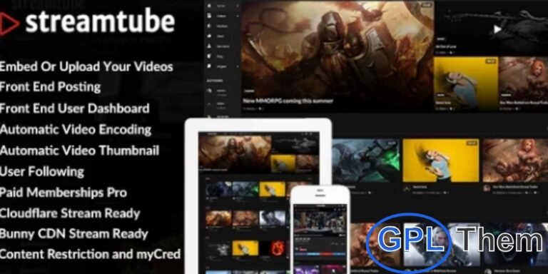 StreamTube – WP Post Like StreamTube – WP Post Like is a dedicated WordPress plugin designed specifically for the StreamTube theme. It allows users to like posts effortlessly, boosting engagement and interaction on your video or content-sharing website.