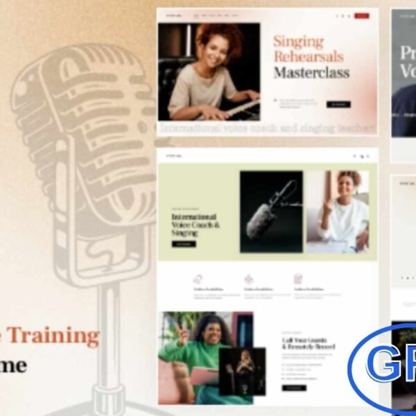 Vocal – Singing & Voice Artist WordPress Theme Vocal is a stylish and modern WordPress theme designed for singers, voice artists, music schools, and creative professionals. With its clean and functional design, it’s perfect for showcasing singing classes, voice training, art studios, or creative community projects.