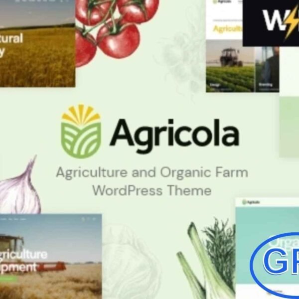 Agricole – Agriculture & Organic Food WordPress Theme Agricole is a modern WordPress theme designed for agricultural businesses, organic farms, healthy food blogs, and organic product shops. With its clean and professional design, it provides the perfect platform to showcase your farm, products, and services online.