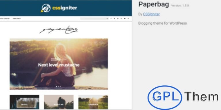 Paperbag – Stylish WordPress Theme by CSSIgniter Paperbag is a modern, fully responsive WordPress theme by CSSIgniter, perfect for blogs, personal portfolios, and creative websites.