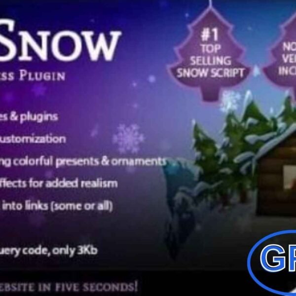 5sec Snow – WordPress Plugin 5sec Snow is the #1 best-selling Christmas and snow effect script on CodeCanyon, fully updated for 2018. This versatile plugin works with WordPress and non-WordPress sites, compatible with all themes, CSS frameworks, and layouts.