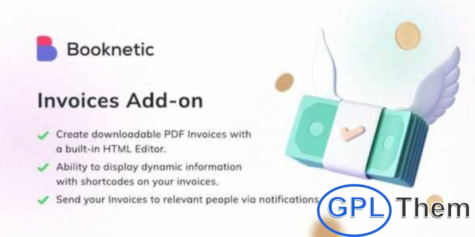 Booknetic – Invoices Addon Booknetic – Invoices Addon for WordPress The Booknetic Invoices Addon simplifies your billing process by automatically generating professional invoices for your appointment services. Integrated with the Booknetic WordPress Appointment Plugin, this feature creates detailed PDF invoices quickly and effortlessly, saving you time and reducing manual work.