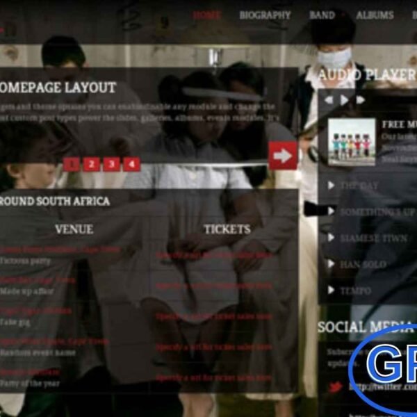 Unsigned – Premium Music & Band WordPress Theme by WooThemes Unsigned is a feature-rich WordPress theme designed for musicians, bands, and music artists to showcase their work professionally. With fully customizable homepage layouts and dedicated modules for events, discography, videos, and photo galleries, the theme makes it easy to present your music and band activities.