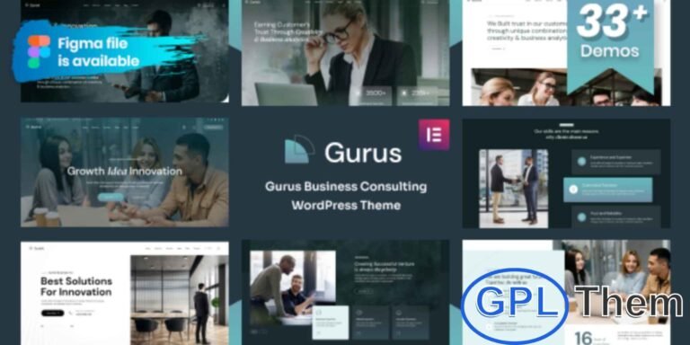 Gurus – Business Consulting & Corporate WordPress Theme Gurus is a modern, fully responsive WordPress theme crafted for business consulting firms, financial advisors, and corporate agencies.
