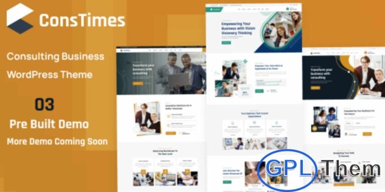 ConsTimes – Corporate & Consulting WordPress Theme ConsTimes is a modern, responsive WordPress theme designed for consulting businesses, corporate firms, IT companies, SaaS providers, and technology service agencies.