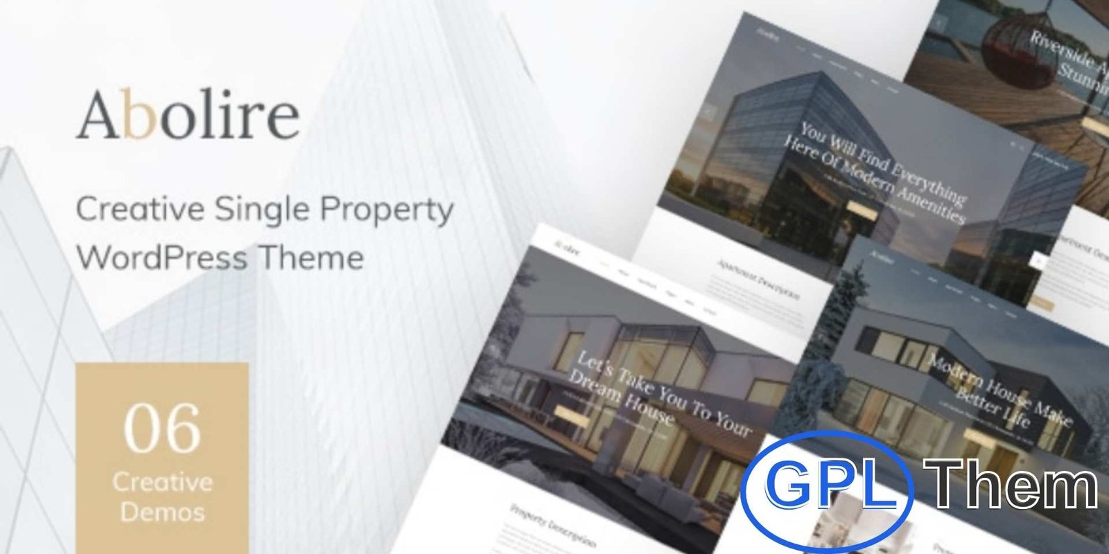Abolire – Single Property WordPress Theme Abolire – Single Property & Real Estate WordPress Theme Abolire is a premium WordPress theme designed for single property listings, real estate agencies, and property rental or sale websites. Perfect for showcasing apartments, houses, villas, farmhouses, and commercial spaces, it provides a clean and professional platform to attract potential buyers or renters.