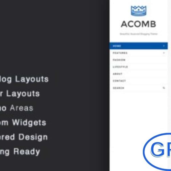 Acomb v1.0.7 – Responsive Blogging WordPress Theme