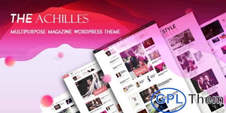 Achilles – Multipurpose Magazine & Blog WordPress Theme Achilles is a feature-rich, fully responsive WordPress theme designed for magazines, newspapers, blogs, and fashion websites. It comes with a unique mega menu system, allowing beautiful drop-down menus, and supports parallax effects for featured images.