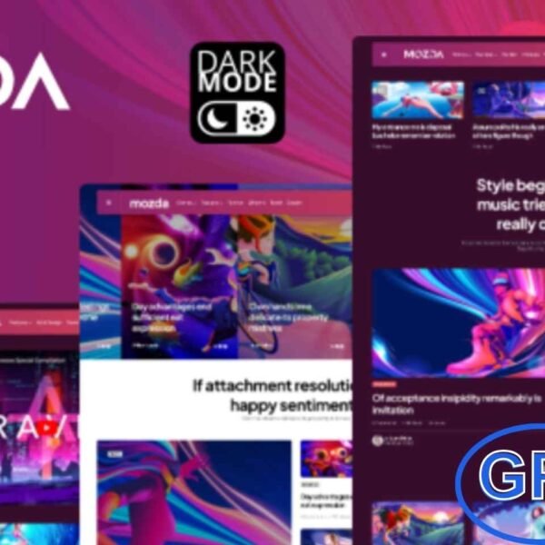 Mozda – Micro Magazine & Blog WordPress Theme with Dark Mode Mozda is a sleek and modern WordPress theme designed for micro magazines, personal blogs, and content-rich websites. Featuring a fully responsive design, it looks perfect on desktops, tablets, and mobile devices.