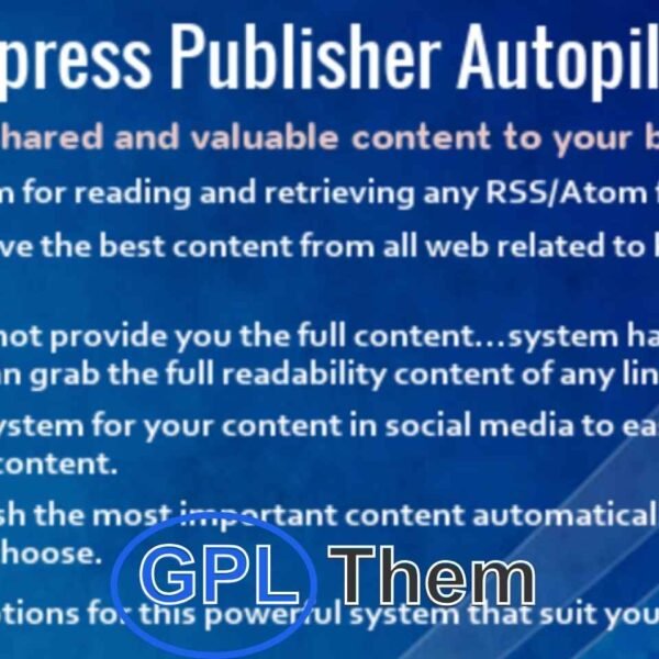 WordPress Publisher Autopilot – Automate Your Content Publishing WordPress Publisher Autopilot is a powerful plugin designed to automate your content curation and publishing process. With this tool, you can effortlessly schedule and publish posts on your WordPress site, saving time and reducing manual work.
