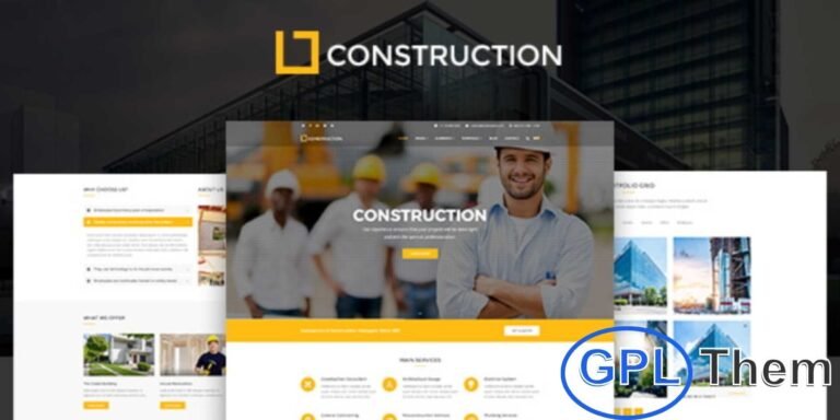 Constrid – Construction & Building WordPress Theme Constrid is a modern and professional WordPress theme designed for construction companies, building contractors, and architecture firms. Its sleek and contemporary design allows you to showcase projects, highlight services, and present your team effectively.