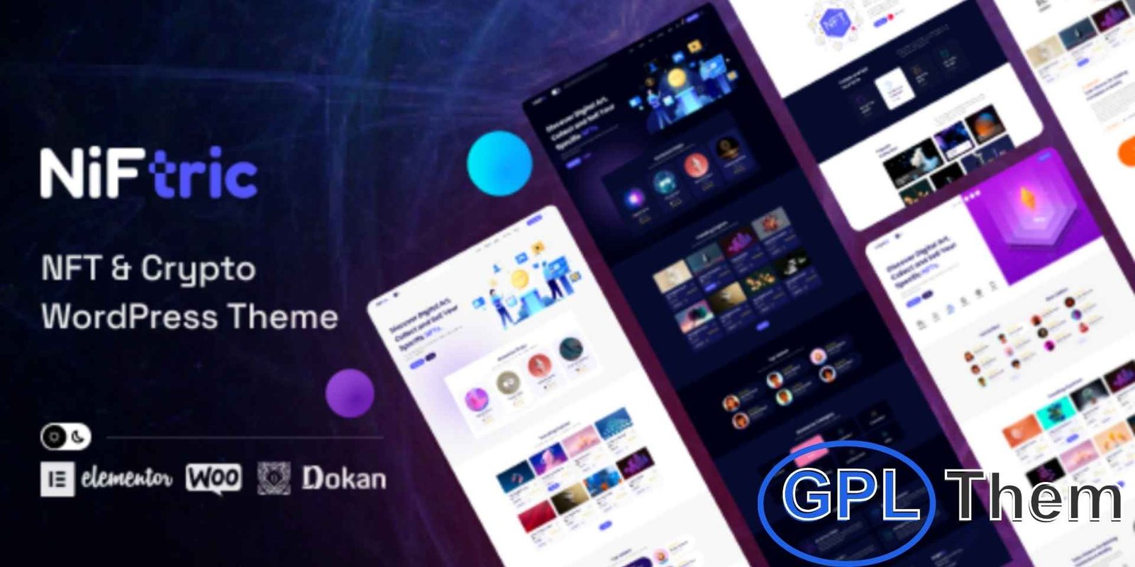 Niftric – NFT Marketplace WordPress Theme Niftric – NFT Marketplace WordPress Theme Niftric is a powerful and modern NFT Marketplace WordPress Theme designed for creating multi-vendor platforms. With this theme, you can easily build a fully functional marketplace where creators and vendors can showcase and sell their digital assets, products, and services.
