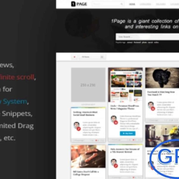 Page – Masonry WordPress News & Magazine Theme Page is a premium Masonry WordPress Theme designed for news, blogs, and magazine-style websites. With its clean and modern layout, it offers a professional design that works seamlessly across all devices.