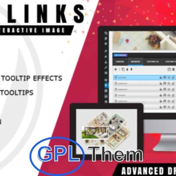 ImageLinks – Interactive Image Builder for WordPress ImageLinks is a versatile WordPress plugin that lets you make your images interactive by tagging them with web content. With ImageLinks, you can add hyperlinks, embed videos from YouTube or Vimeo, link to online photo albums, and much more directly on your images.