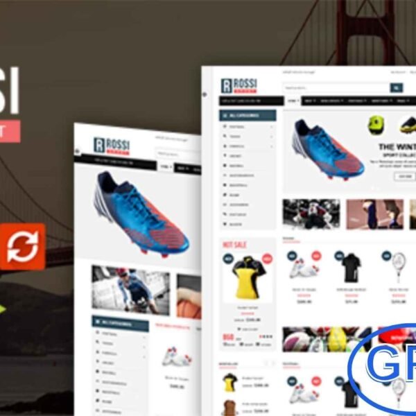 VG Rossi – Responsive WooCommerce WordPress Theme VG Rossi is a clean and modern WooCommerce WordPress theme designed for online sports stores and eCommerce websites. With 3 predefined layouts, 3 boxed layouts, multiple background colors, and preset options, it offers complete flexibility for building a professional online shop.